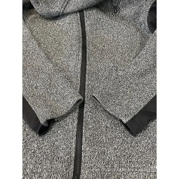 Spyder Hoodie Sweater Youth XL (18/20) Gray Full Zip Pockets Embroidered Logo - Picture 8 of 13